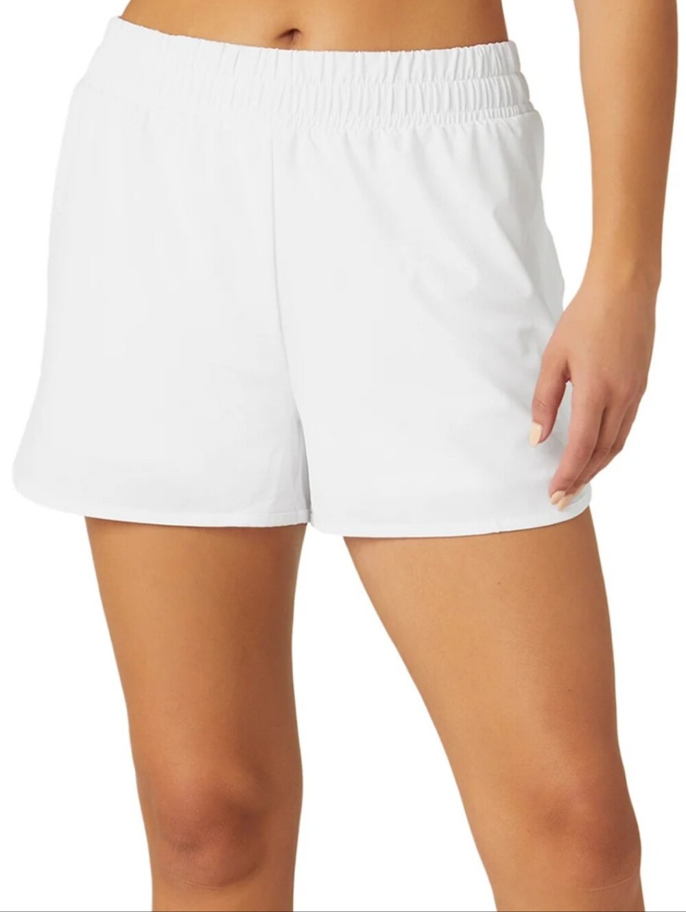 BEYOND YOGA In Stride Lined Short White Size Medium